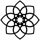 black and white My vinyasa practice Mandala favicon