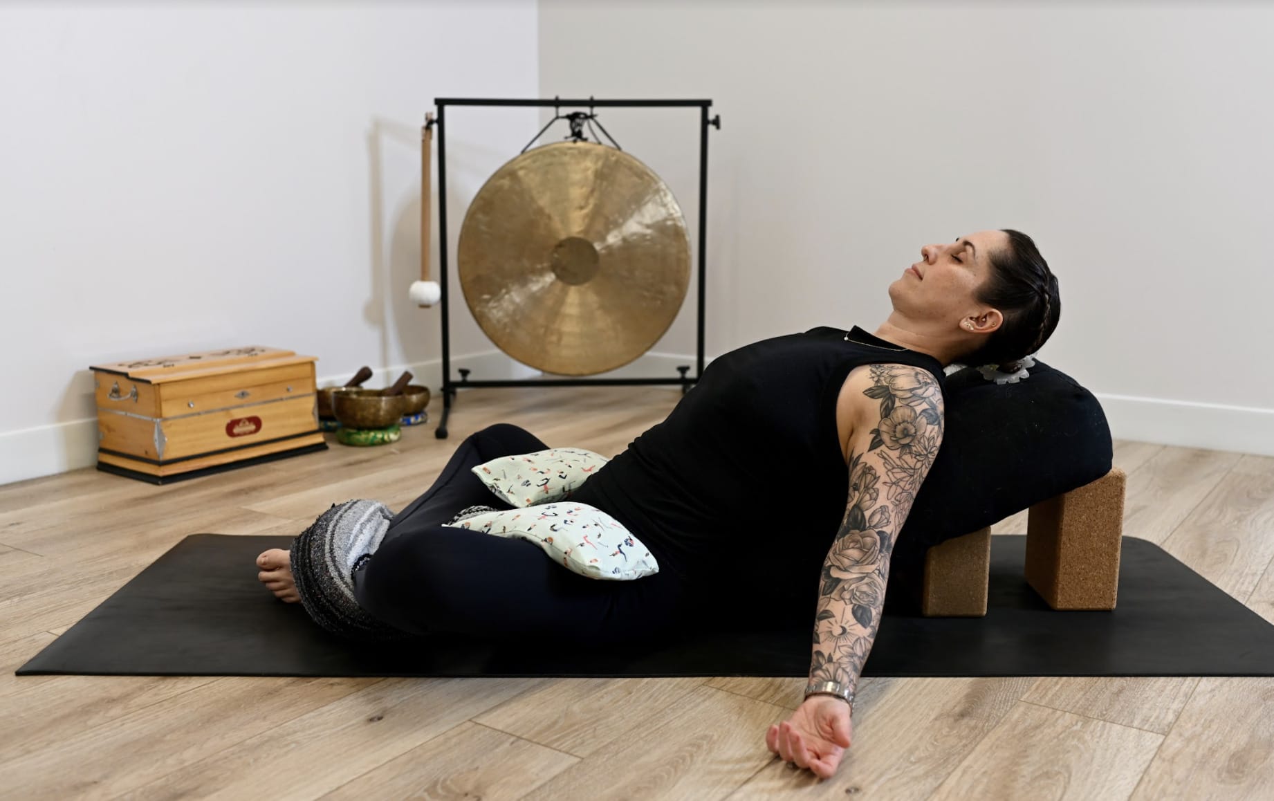 Deep Stretch and Restorative Yoga with a Bolster - 20 Minutes 