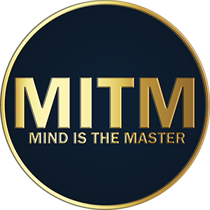 Mind is the Master black logo on transparent background